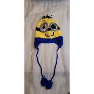 Despicable Me Minion Crocheted Hat Despicable Me Winter Cap Blue Ties